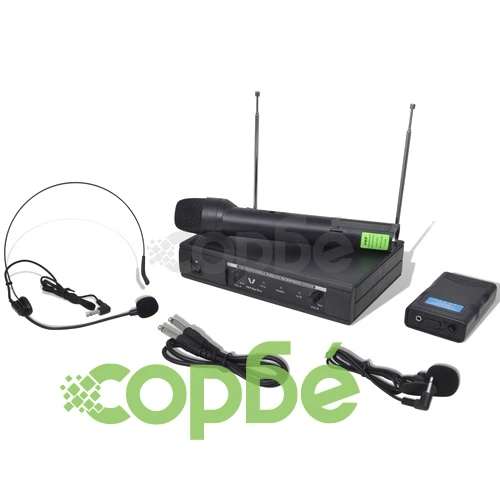 Приемник с 1 безжичен VHF микрофон и 1 безжични VHF слушалки ➤ топ цена ➤ sorbe.bg