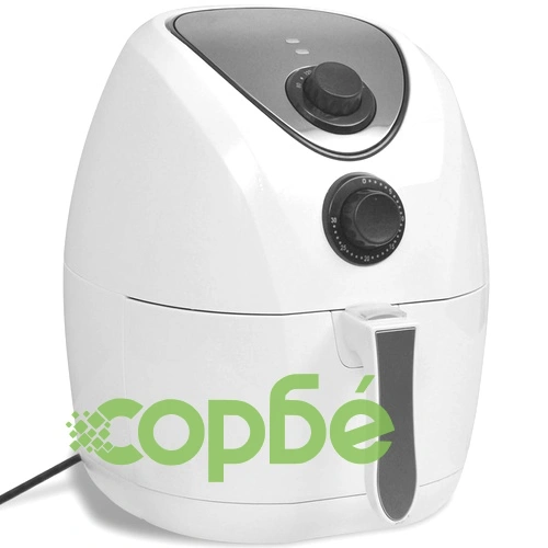 3,5 л стоманен фритюрник с незалепващо покритие и горещ въздух, бял ➤ топ цена ➤ sorbe.bg