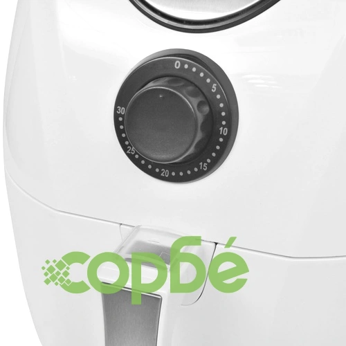 3,5 л стоманен фритюрник с незалепващо покритие и горещ въздух, бял ➤ топ цена ➤ sorbe.bg