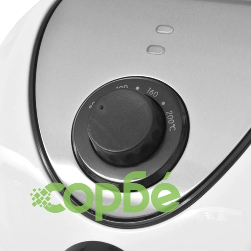 3,5 л стоманен фритюрник с незалепващо покритие и горещ въздух, бял ➤ топ цена ➤ sorbe.bg