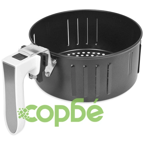 3,5 л стоманен фритюрник с незалепващо покритие и горещ въздух, бял ➤ топ цена ➤ sorbe.bg