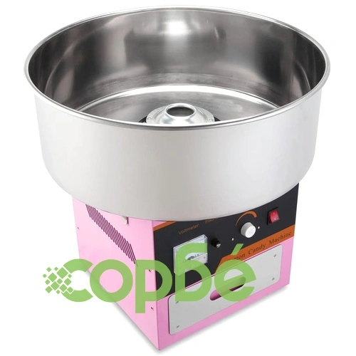 Професионална метална машина за захарен памук, 1 kW, розова ➤ топ цена ➤ sorbe.bg