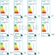 полилей с LED насочени светлини, 6 бр, гланциран никел