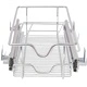 Плъзгащи се телени кошници, 2 бр, сребристи, 300 мм