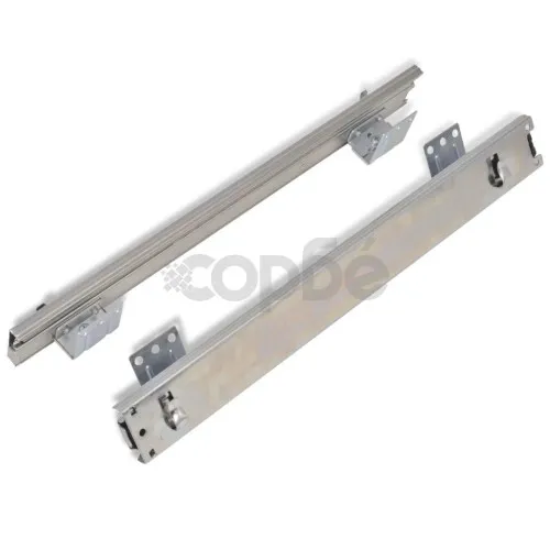 Плъзгащи се телени кошници, 2 бр, сребристи, 600 мм  ➤ топ цена ➤ sorbe.bg