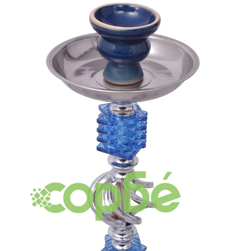 Наргиле / Шиша с 2 маркуча, синьо, 55 см ➤ топ цена ➤ sorbe.bg