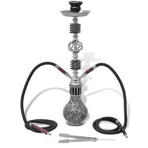 Наргиле / Шиша, с 2 маркуча, черно, 55 см