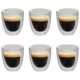 Термо чаши с двойна стена за кафе еспресо, 6 бр, 80 мл