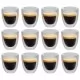 Термо чаши с двойна стена за кафе еспресо, 12 бр, 80 мл