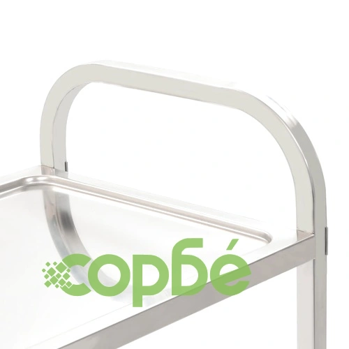 Кухненска количка с 3 рафта, 95x45x83,5 см, неръждаема стомана ➤ топ цена ➤ sorbe.bg