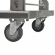 Платформена количка, сребриста, 82x53x86 см, неръждаема стомана