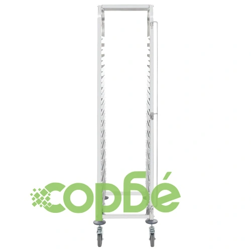 Кухненска количка за 16 табли 38x55x163 см инокс ➤ топ цена ➤ sorbe.bg