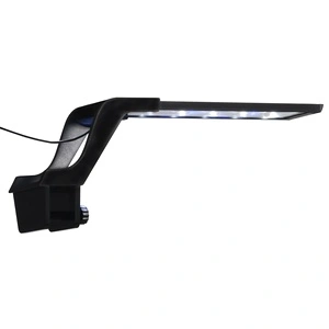 LED лампа за аквариум със скоба, 25-45 см, синьо и бяло