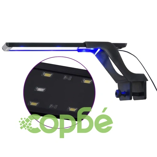 LED лампа за аквариум със скоба, 25-45 см, синьо и бяло ➤ топ цена ➤ sorbe.bg