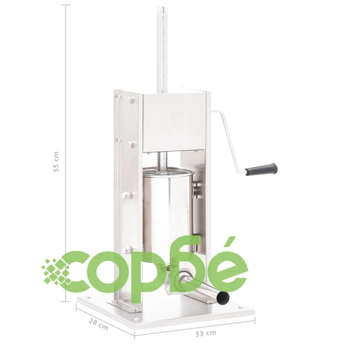 Ръчна пълначка за наденици, сребриста, 3 л, неръждаема стомана ➤ топ цена ➤ sorbe.bg