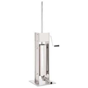 Ръчна пълначка за наденици, сребриста, 7 л, неръждаема стомана 