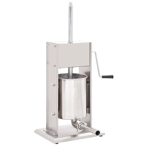 Ръчна пълначка за наденици, сребриста, 10 л, неръждаема стомана