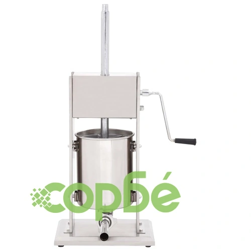 Ръчна пълначка за наденици, сребриста, 10 л, неръждаема стомана ➤ топ цена ➤ sorbe.bg