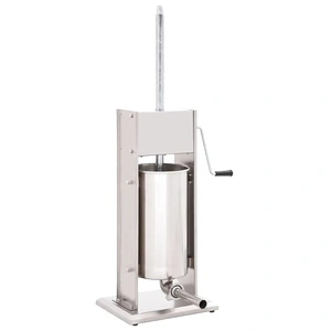 Ръчна пълначка за наденици, сребриста, 15 л, неръждаема стомана 