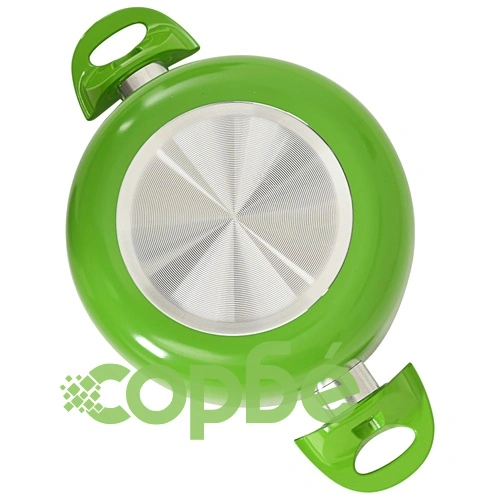 Комплект съдове за готвене, 8 части, зелен, алуминий ➤ топ цена ➤ sorbe.bg