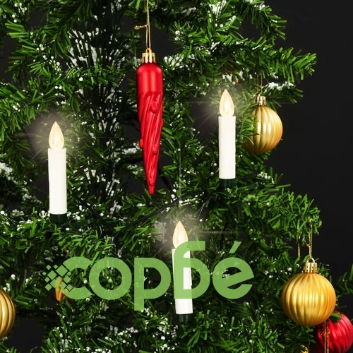 Безжични LED свещи с дистанционно управление, 10 бр, топло бяло ➤ топ цена ➤ sorbe.bg