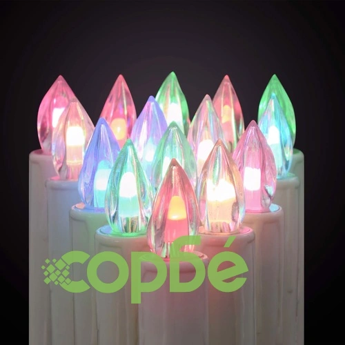 Безжични коледни LED свещи с дистанционно управление 10 бр RGB ➤ топ цена ➤ sorbe.bg