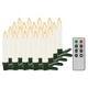 Безжични LED свещи с дистанционно управление, 20 бр, топло бяло