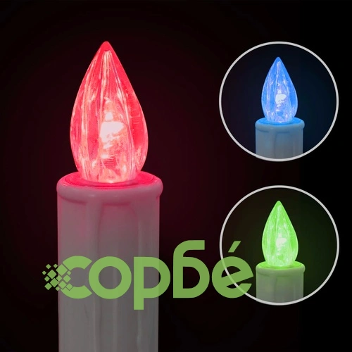 Безжични коледни LED свещи с дистанционно управление 20 бр RGB ➤ топ цена ➤ sorbe.bg