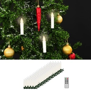 Безжични LED свещи с дистанционно управление 100 бр топло бяло