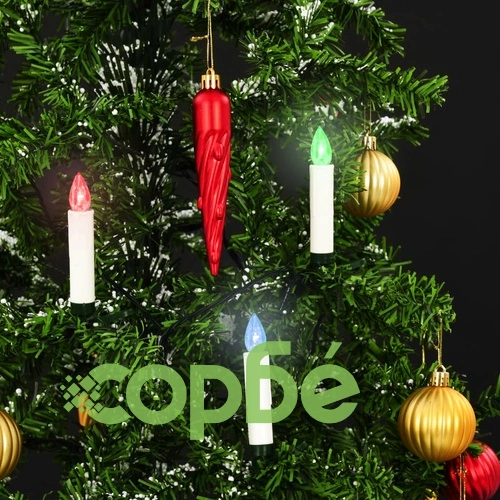 Безжични коледни LED свещи с дистанционно управление 100 бр RGB ➤ топ цена ➤ sorbe.bg