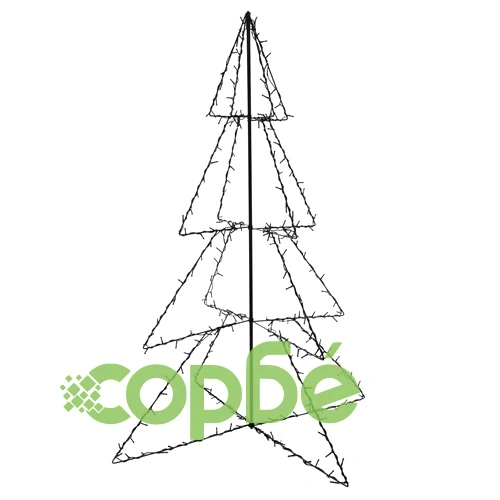 Коледна елха конус, 240 LED, за закрито и открито, 115x150 см ➤ топ цена ➤ sorbe.bg