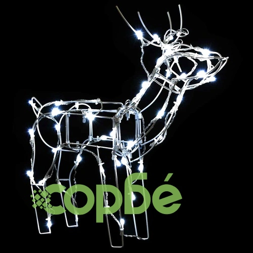 Коледна украса, 3 светещи елена, 229 LED лампи ➤ топ цена ➤ sorbe.bg