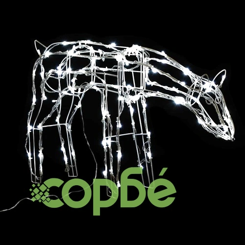 Коледна украса, 3 светещи елена, 229 LED лампи ➤ топ цена ➤ sorbe.bg