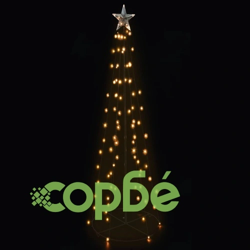 Коледна елха конус, 140 LED, закрито и открито, 72x240 см ➤ топ цена ➤ sorbe.bg