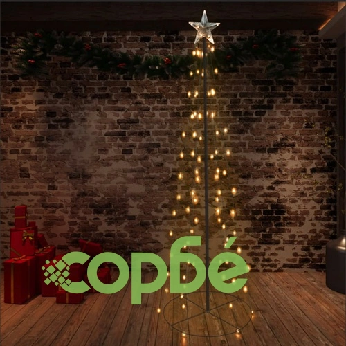 Коледна елха конус, 140 LED, закрито и открито, 72x240 см ➤ топ цена ➤ sorbe.bg