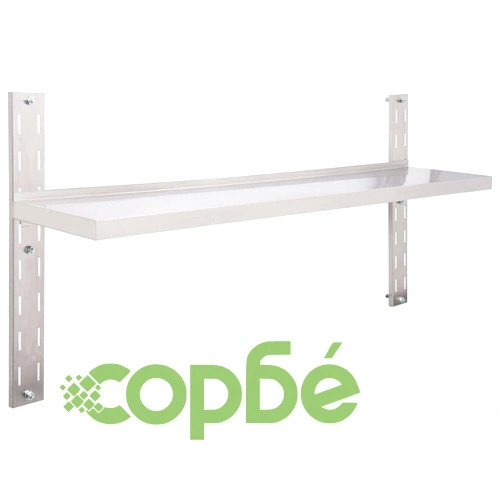 Стенен рафт, неръждаема стомана, 150x30 см ➤ топ цена ➤ sorbe.bg