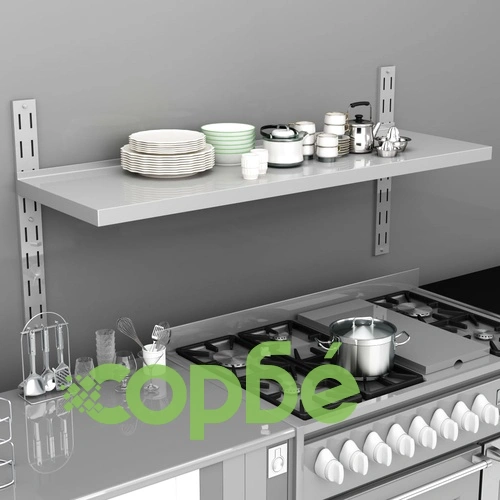 Стенен рафт, неръждаема стомана, 150x30 см ➤ топ цена ➤ sorbe.bg