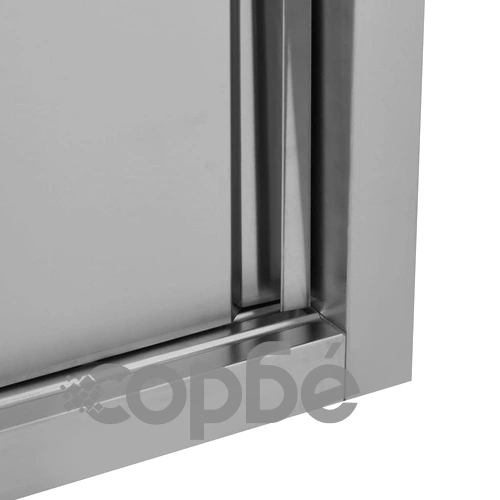 Кухненски стенен шкаф с плъзгащи врати, 150x40x50 см, стомана ➤ топ цена ➤ sorbe.bg