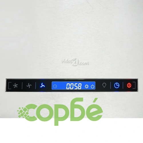 Висящ аспиратор островен LCD сензор 37 см неръждаема стомана ➤ топ цена ➤ sorbe.bg