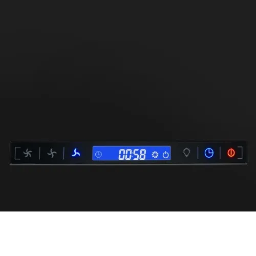 Висящ аспиратор остров LCD сензор 37 см прахово покрита стомана ➤ топ цена ➤ sorbe.bg