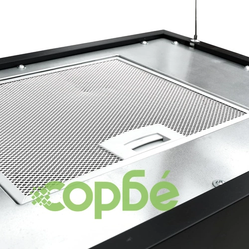 Висящ аспиратор остров LCD сензор 55 см прахово покрита стомана ➤ топ цена ➤ sorbe.bg