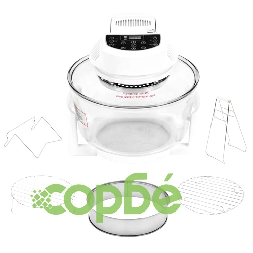 Халогенна конвекционна фурна с приставка и таймер, 1400 W, 17 л ➤ топ цена ➤ sorbe.bg