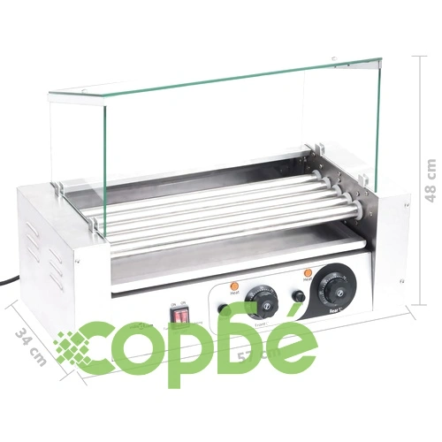 Хотдог грил машина с 5 ролера и стъклен капак 1000 W ➤ топ цена ➤ sorbe.bg