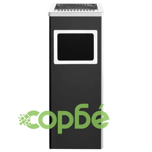 Хотелски кош-пепелник, 36 л, стомана, черен ➤ топ цена ➤ sorbe.bg