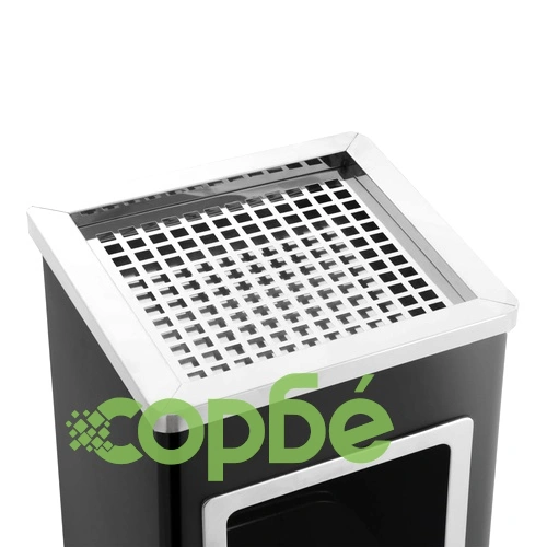 Хотелски кош-пепелник, 36 л, стомана, черен ➤ топ цена ➤ sorbe.bg