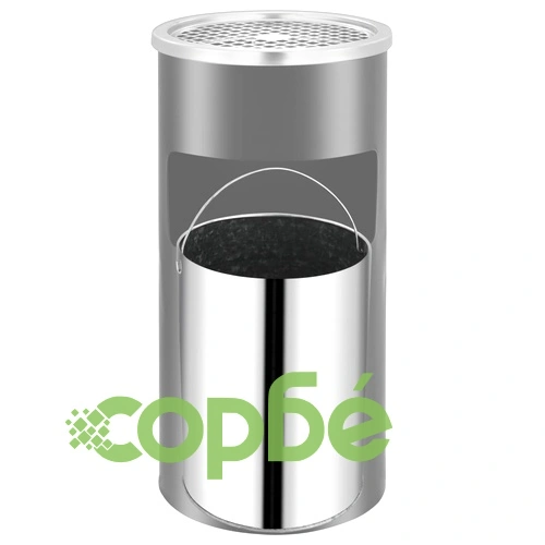 Стенен кош пепелник, стомана, 26 л, черен ➤ топ цена ➤ sorbe.bg