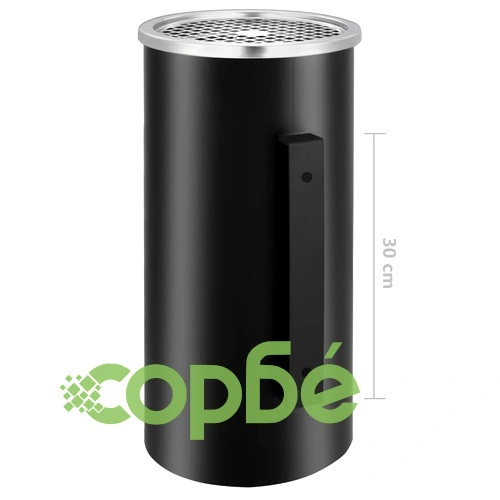 Стенен кош пепелник, стомана, 26 л, черен ➤ топ цена ➤ sorbe.bg