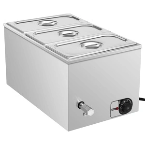 Бен Мари топла витрина неръждаема стомана 1500 W GN 1/3