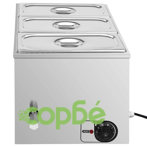 Бен Мари топла витрина неръждаема стомана 1500 W GN 1/3 ➤ топ цена ➤ sorbe.bg