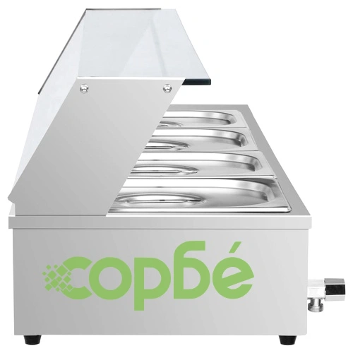 Бен Мари гастронорм топла витрина инокс 4 тави GN 1/2 ➤ топ цена ➤ sorbe.bg